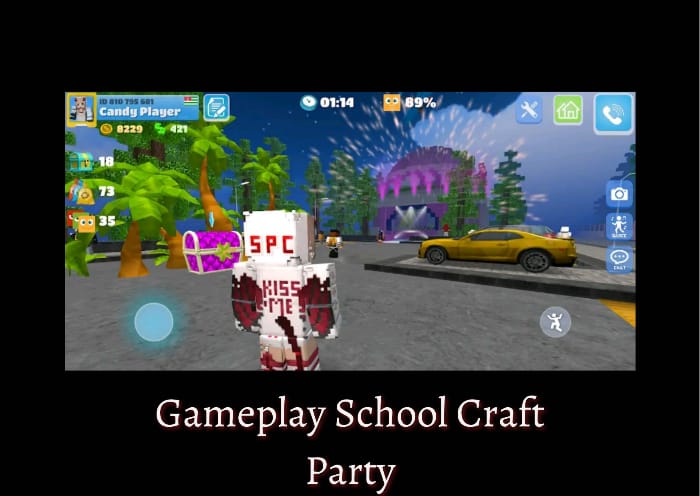 Gameplay School Party Craft Mod Apk