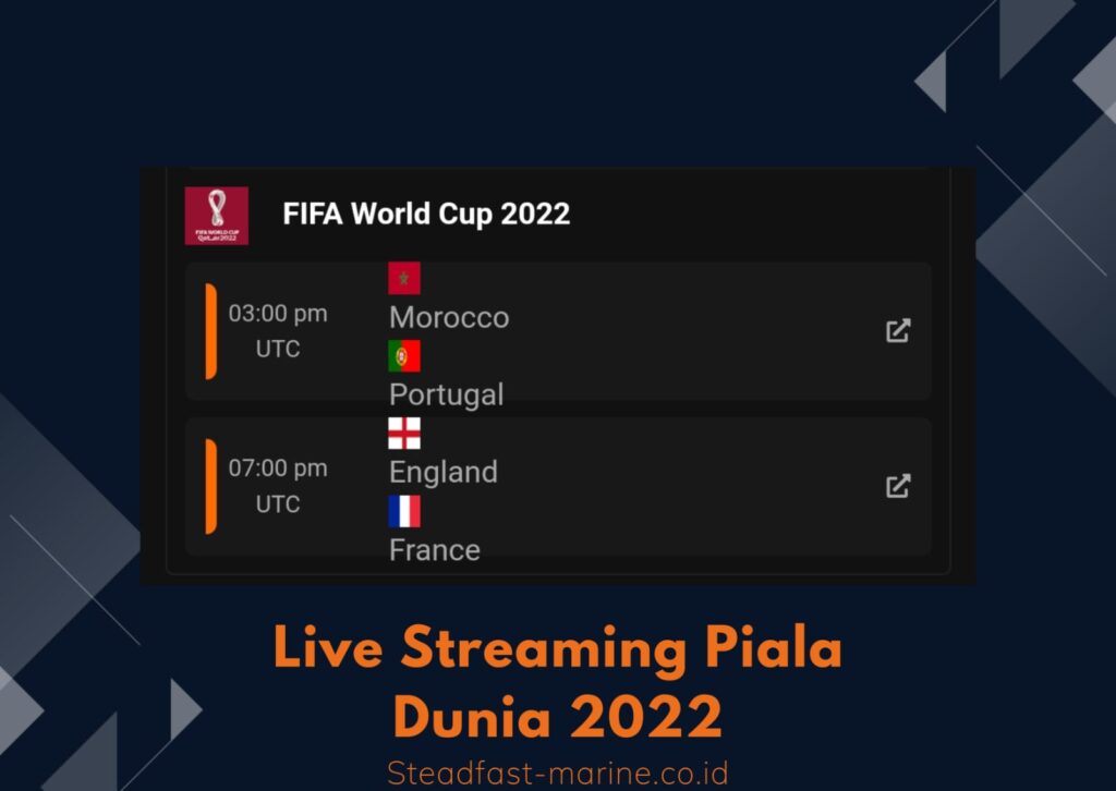 live Streaming Piala Dunia 2022